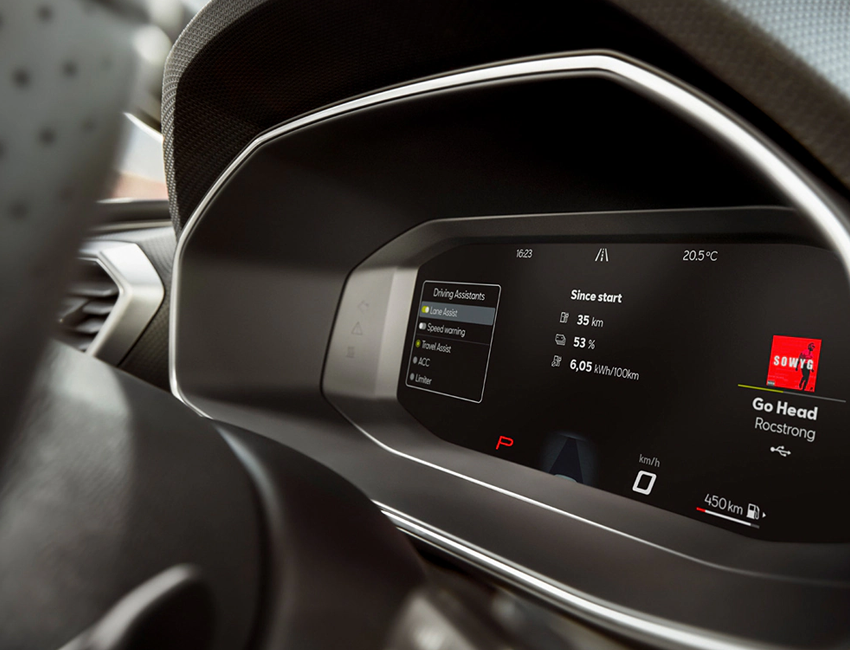 Tableau de bord digital et écran tactile de la Seat Leon Sportstourer 2025